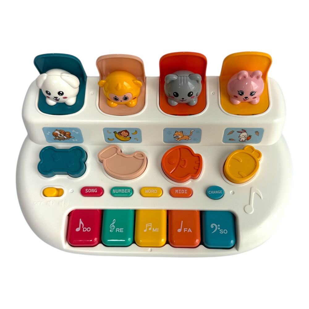 Kids Musical Piano Animal Keyboard Learning Toy 3+ NEW
